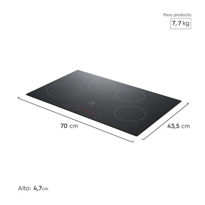 Encimera Vitrocerámica 4 Platos VE7DT Electrolux3#Negro