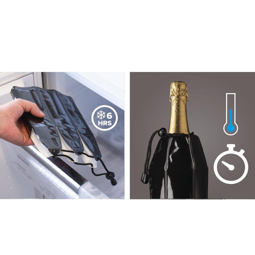 Enfriador Champagne Active Cooler Negro Corchos3#undefined