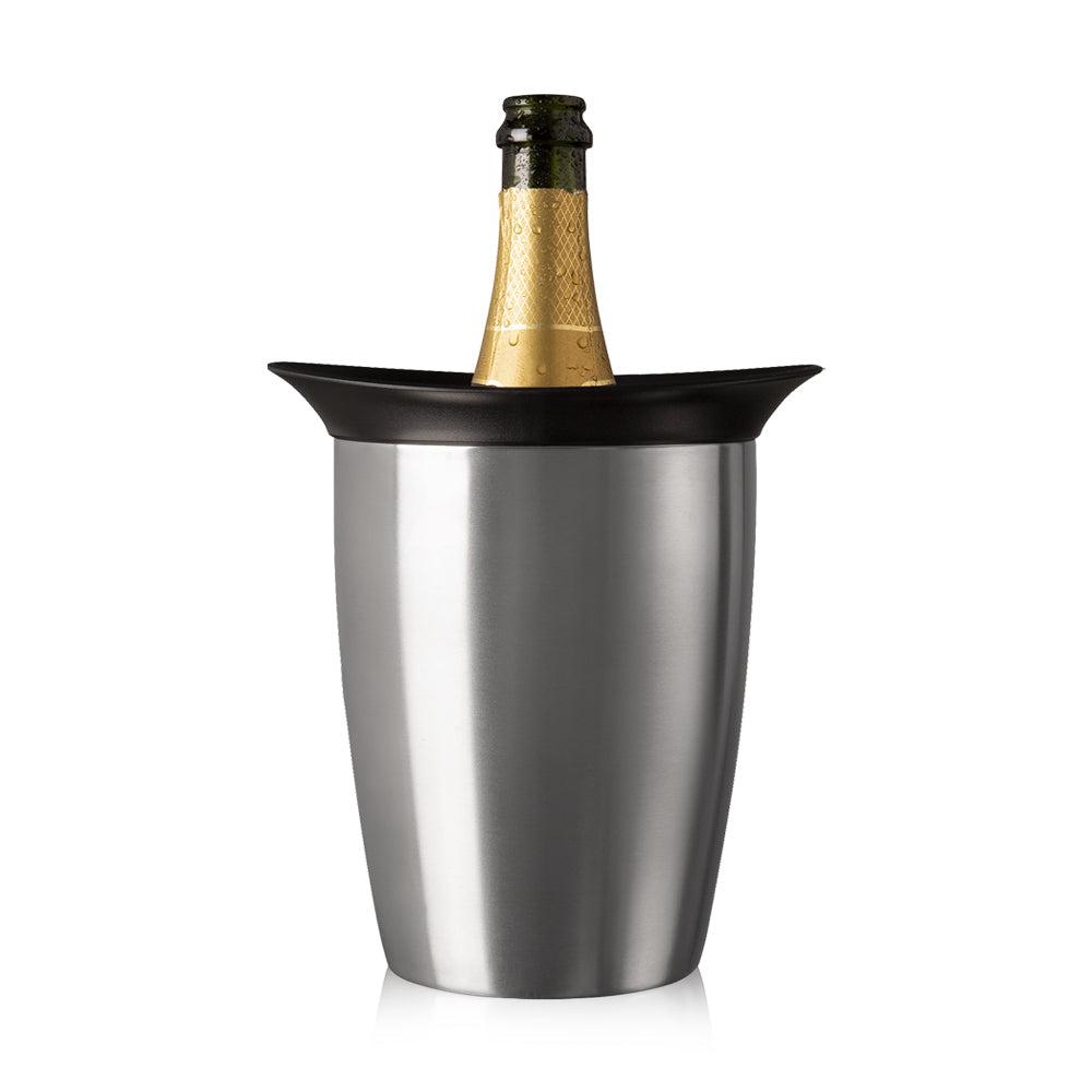 Enfriador de Champagne Elegant Acero Inoxidable Vacuvin2#Gris