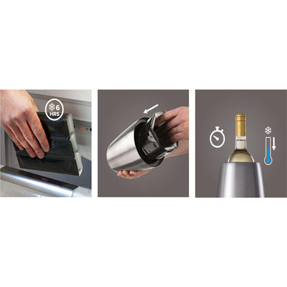 Enfriador de Vino Elegant Acero Inoxidable Vacuvin3#Inox