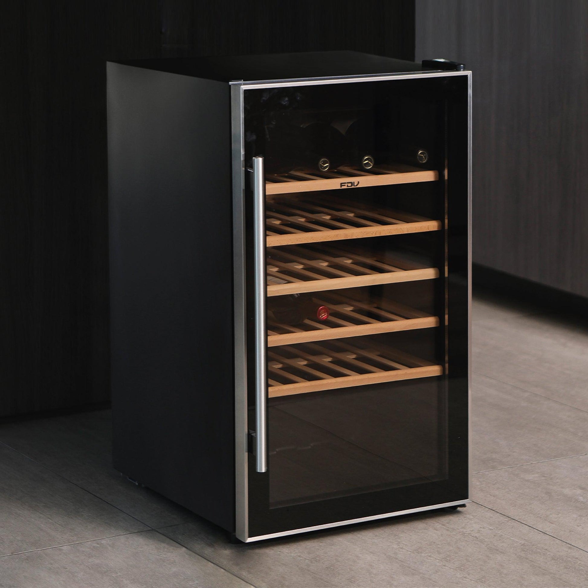 Enfriador de Vinos Black 56 Botellas FDV - Caja Dañada-Cavas