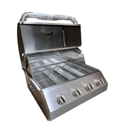 Parrilla Gas Empotrada 4 Quemadores KG-P71122-N Kinggrill2#Plata