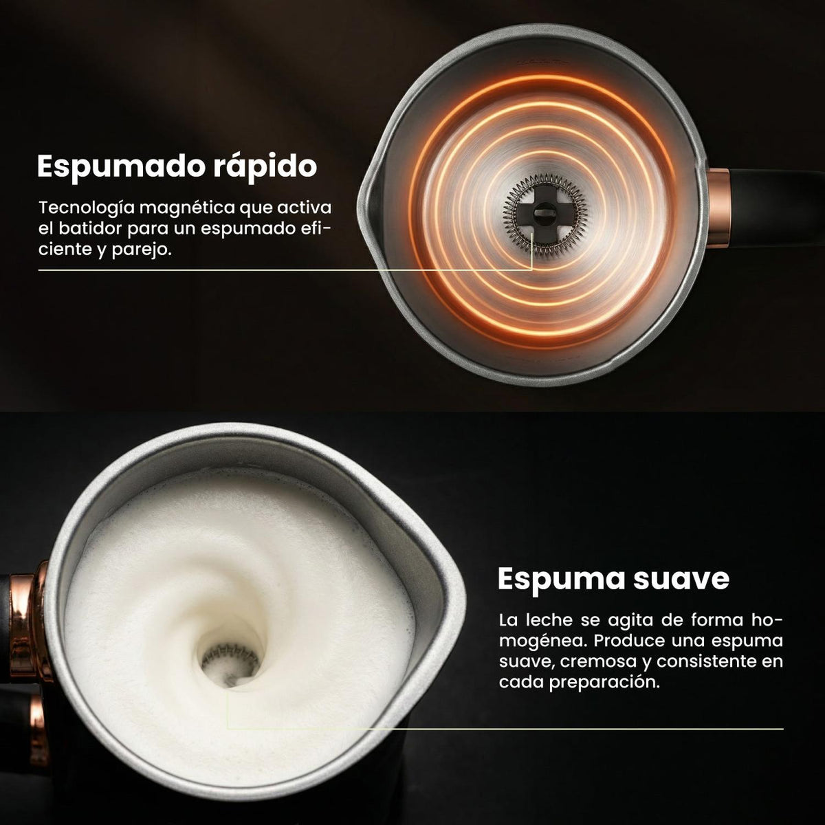 Espumador de Leche Mouvair + Molinillo de Café Eléctrico-Accesorios para Café
