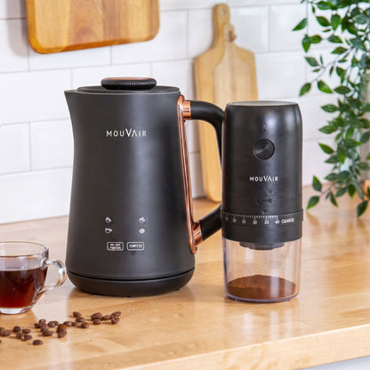Espumador de Leche Mouvair + Molinillo de Café Eléctrico-Accesorios para Café