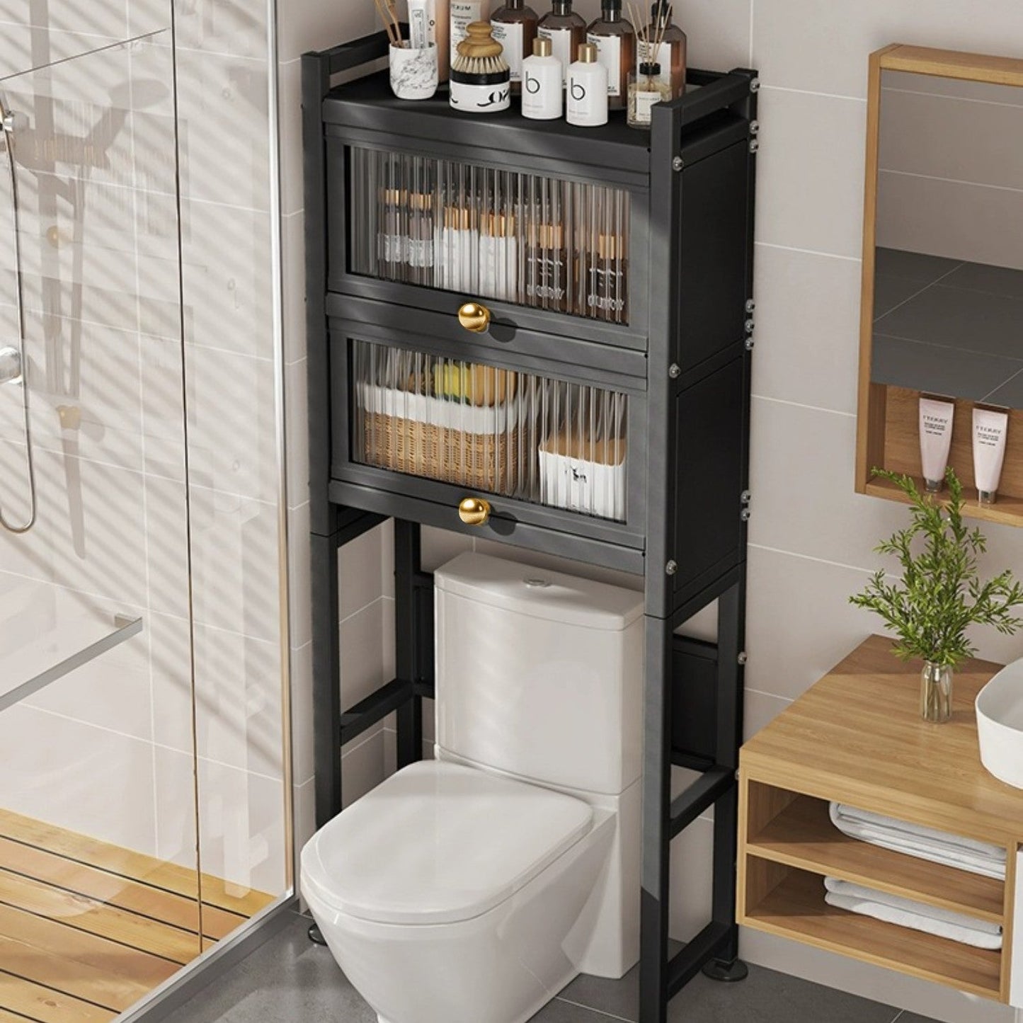 Estante Organizador De 2 Niveles Lavandería Santú Home & Deco2#Blanco