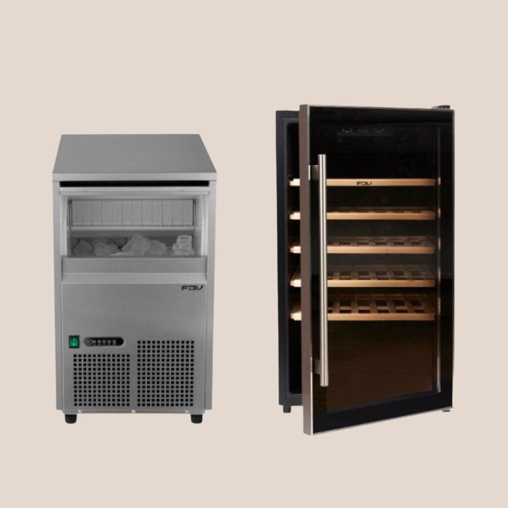 Kit IceMaker FDV ZBP22 + Enfriador de Vinos FDV Black