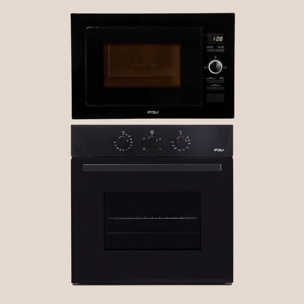 Kit Microondas + Horno Design Black FDV