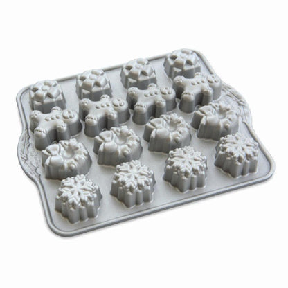 Molde Holiday Teacakes Cakelet Pan Nordic Ware - SKU 16822