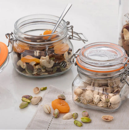 Set 2 Frascos Cuadrado Cierre Clip 0.25 Lt Kilner1#Transparente