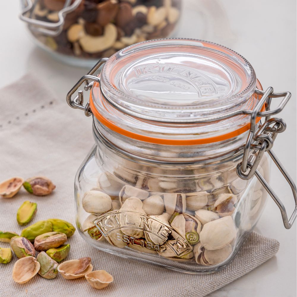 Set 2 Frascos Kilner Cuadrado Cierre Clip 0.25Lt Kilner2#Transparente