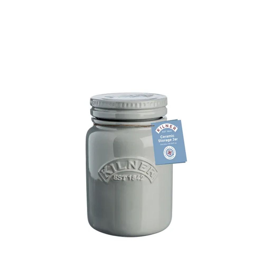 Frasco Push Top Cerámica 0.6 Lt Kilner4#Gris