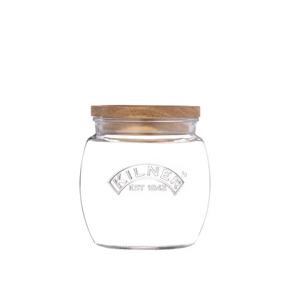 Frasco Universal Push Top Madera 0.85 Lt Kilner5#Transparente