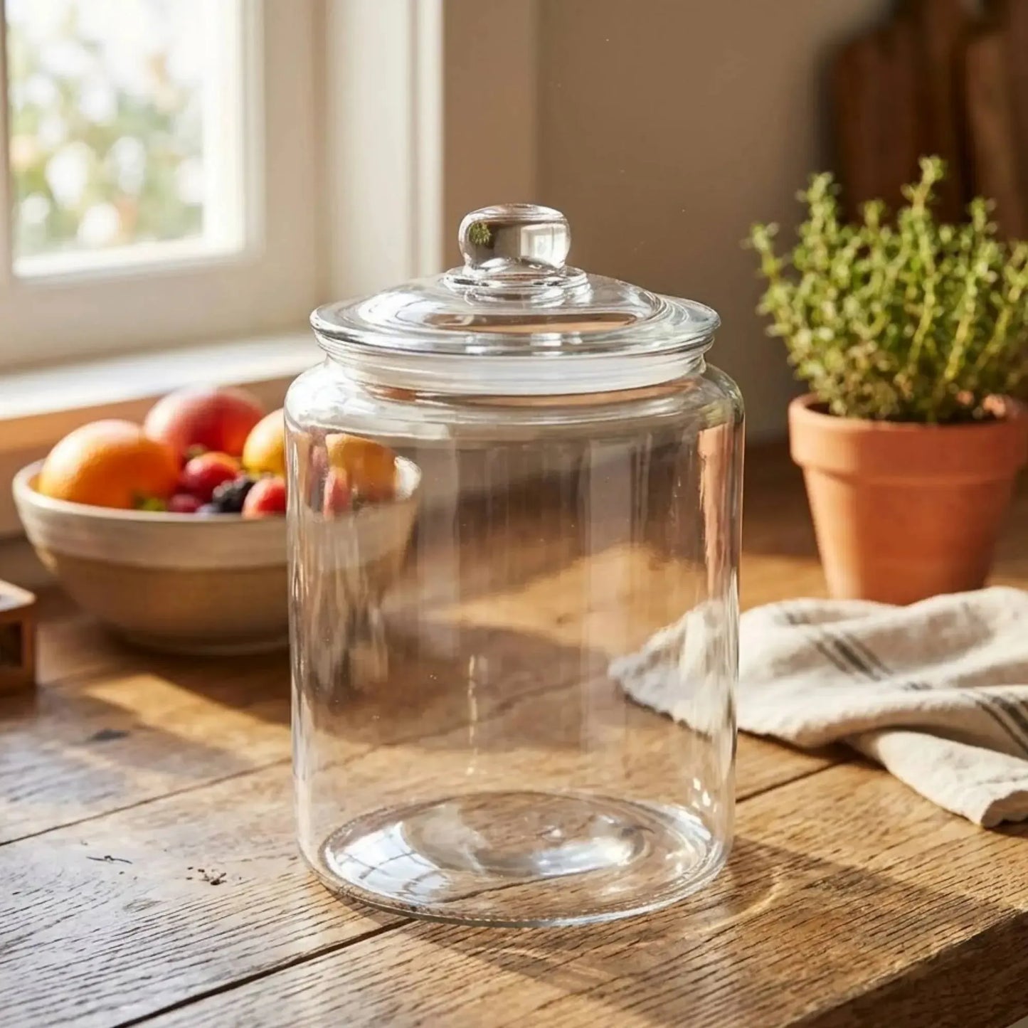 Frasco Vidrio 25 cm con Tapa 1#undefined