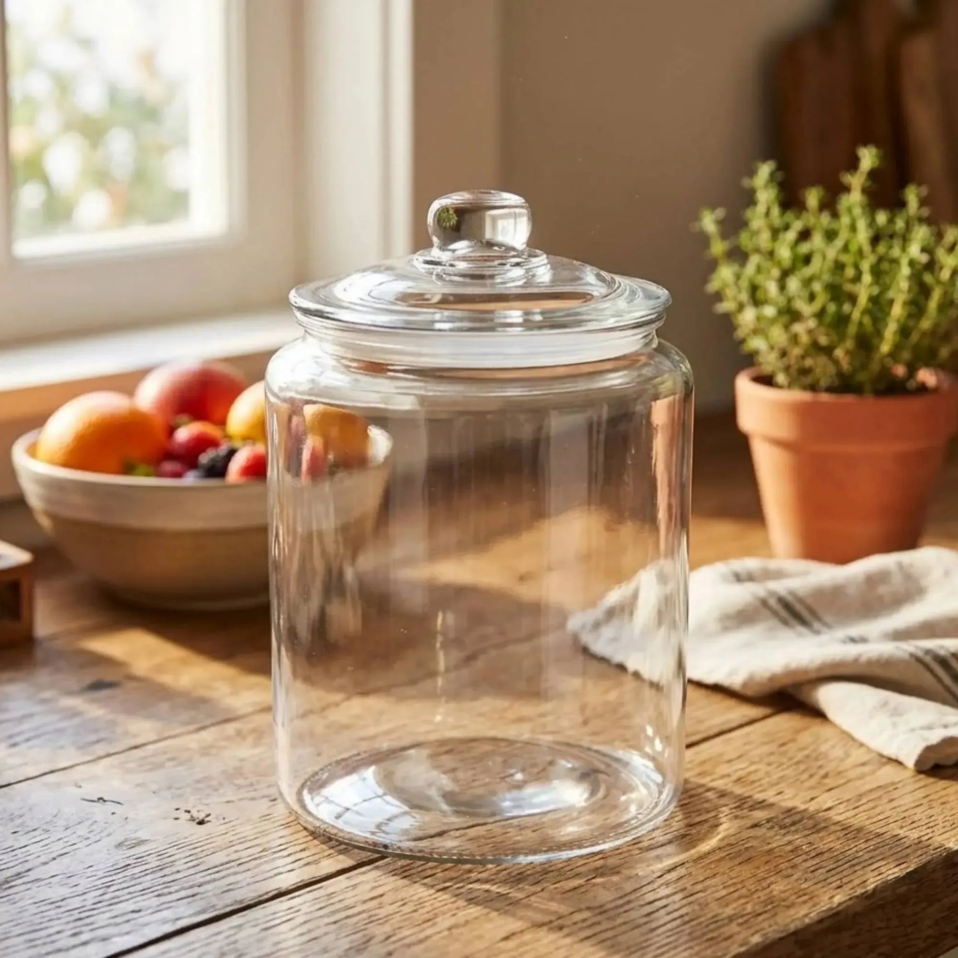 Frasco Vidrio 25 cm con Tapa 1#undefined