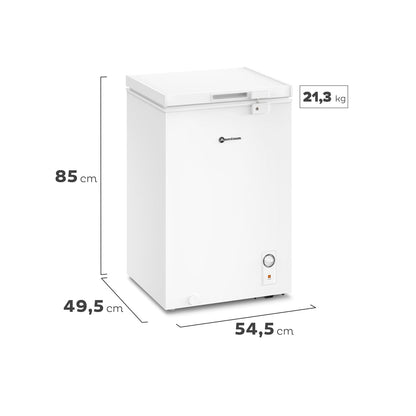 Congelador Freezer Horizontal Dual 99L Frío Directo M100D Mademsa3#Blanco