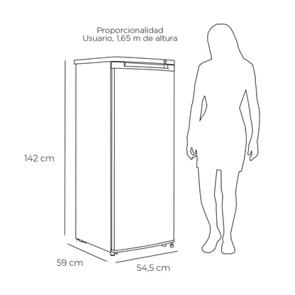 FREEZER VERTICAL CONVERTIBLE FRIO DIRECTO 200 LTS LFV-220I INOX-Freezers