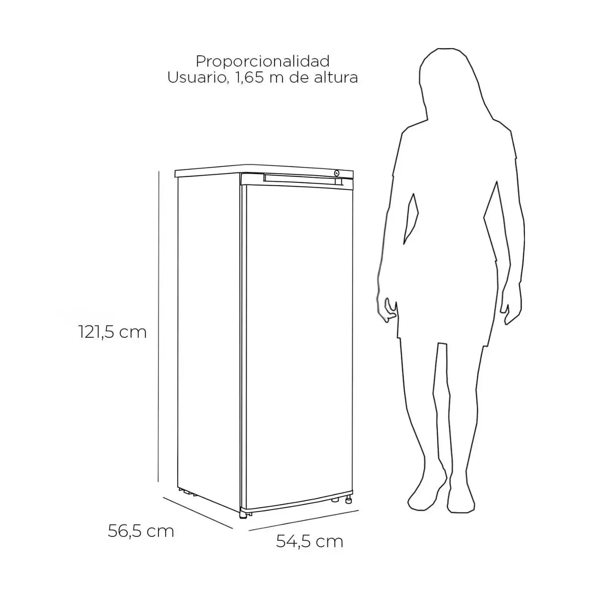 FREEZER VERTICAL FRIO DIRECTO 145 LTS LFV-150I INOX-Freezers