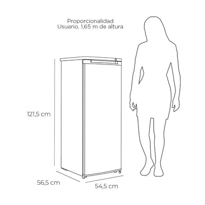 FREEZER VERTICAL FRIO DIRECTO 145 LTS LFV-150I INOX-Freezers