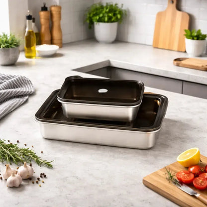 Freidora Aero Fryer 15 LT FDV + Set 2 contenedores Silver 1.6L/2.5L SimpleCook-Kits de Cocción