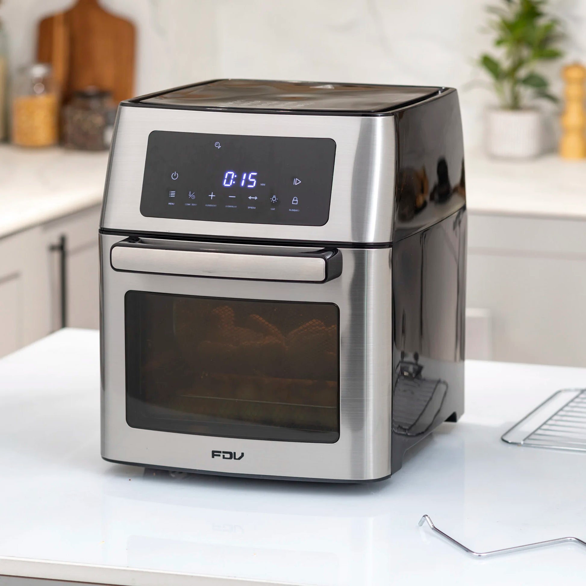 Freidora Aero Fryer 15 LT FDV + Set 2 contenedores Silver 1.6L/2.5L SimpleCook-Kits de Cocción