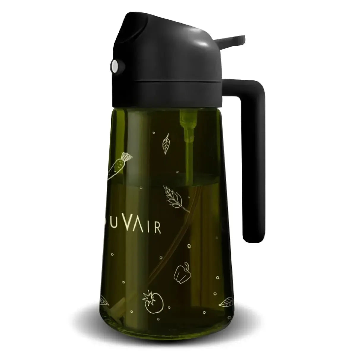 Freidora Clear Fry 6L + Rociador de Aceite + Molde de Silicona Mouvair5#Negro