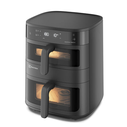 Freidora de Aire 11L Digital Dual Doble Cesta 2500W EAF190 Electrolux-Freidoras de Aire