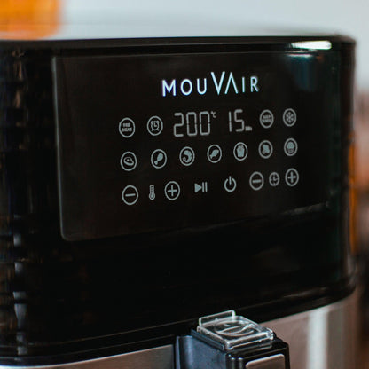 Freidora de Aire Mouvair Gourmet 5,5 Lts + Molde de Silicona Mouvair13#Negro