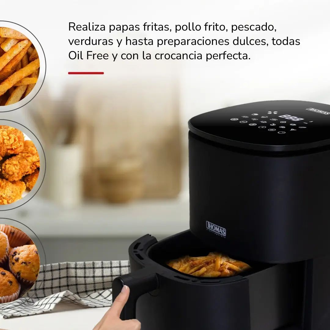 Freidora de Aire Digital Led Touch TH-AF30DN Thomas5#Negro