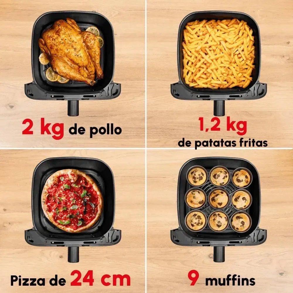 Freidora de Aire Easy Fry Mega 7,5L Moulinex4#Gris