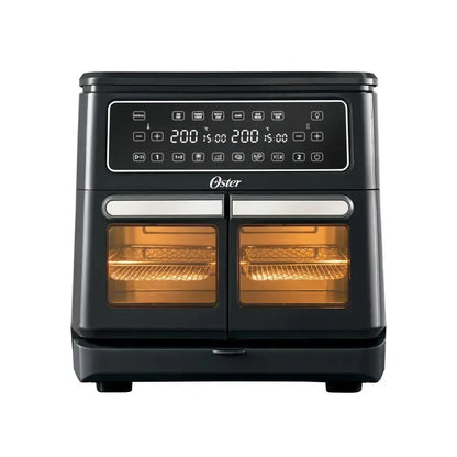 Freidora De Aire Flex 2 Zonas 11 Lt Diamondforce Oster6#Negro