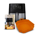 Freidora de Aire Mouvair Gourmet 5,5 Lts + Molde de Silicona Mouvair1#Naranja