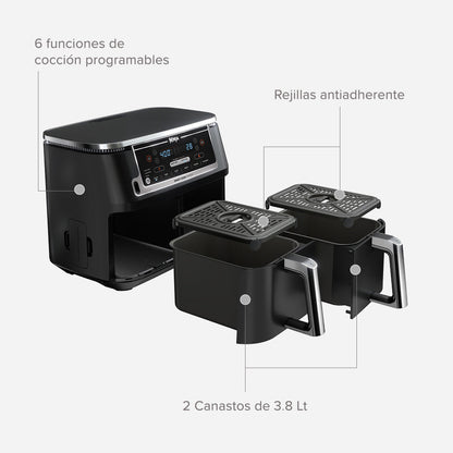 Freidora De Aire Ninja 7.6 Litros6#Negro