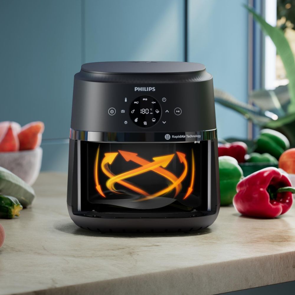 Freidora De Aire Táctil Con Rapid Air NA220/00 4.2 Lts Philips2#Negro