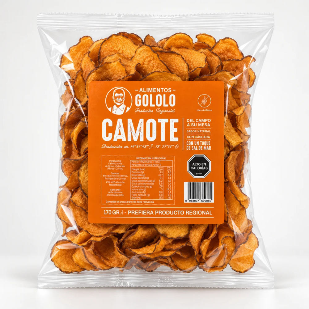 Fritos de Camote 170 g Gololo-Gourmet