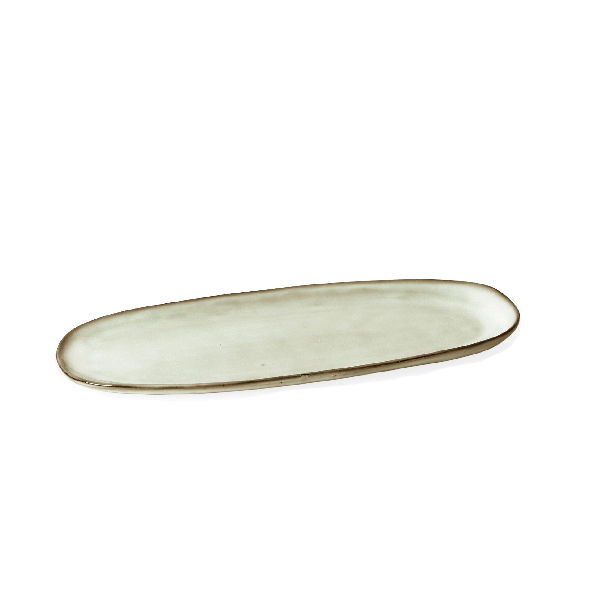 Fuente Ovalada Aperitivo Cerámica 36cm Vittoria Simplit2#Beige