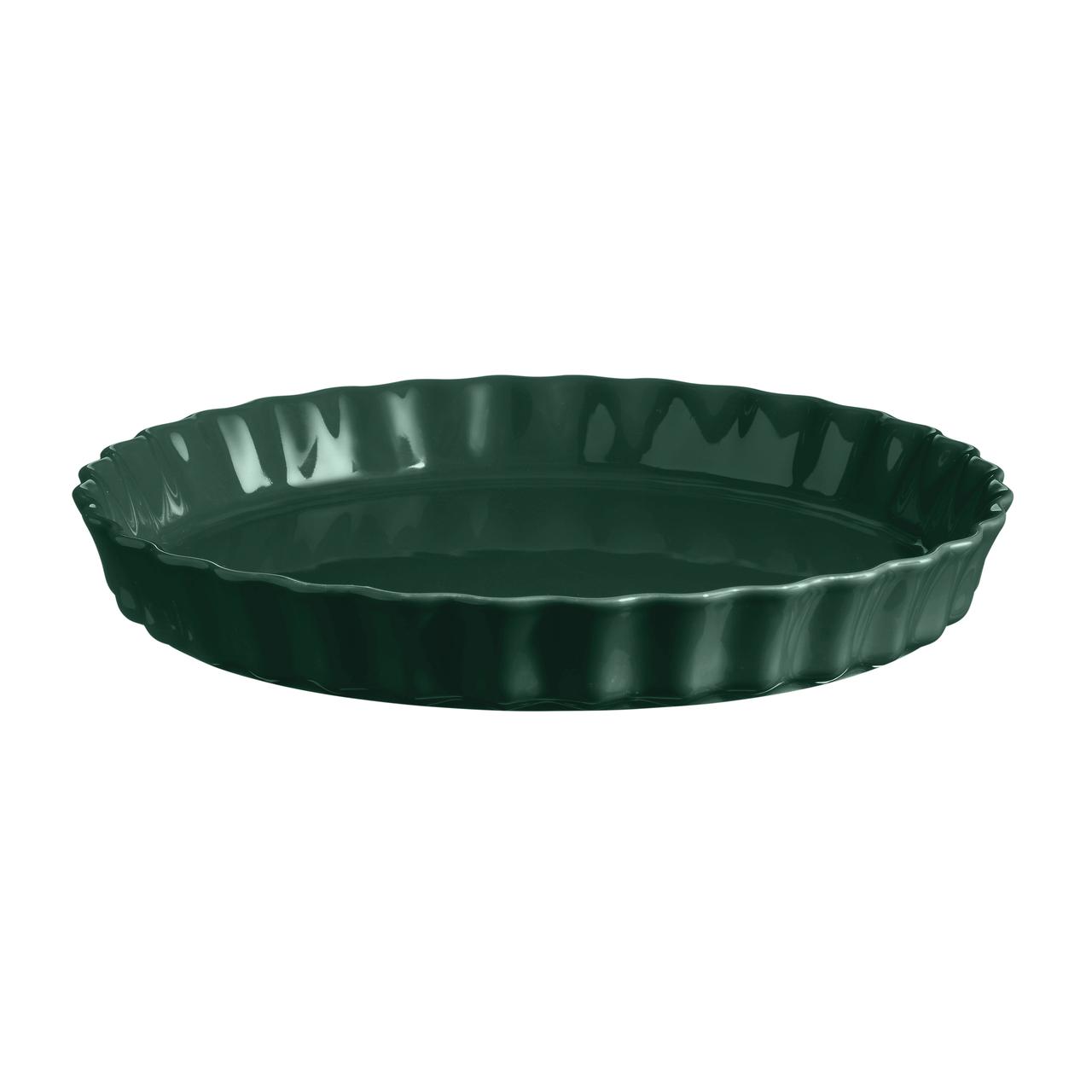Fuente Tarta 31 Cm Verde Oscuro Emile Henry2#Verde