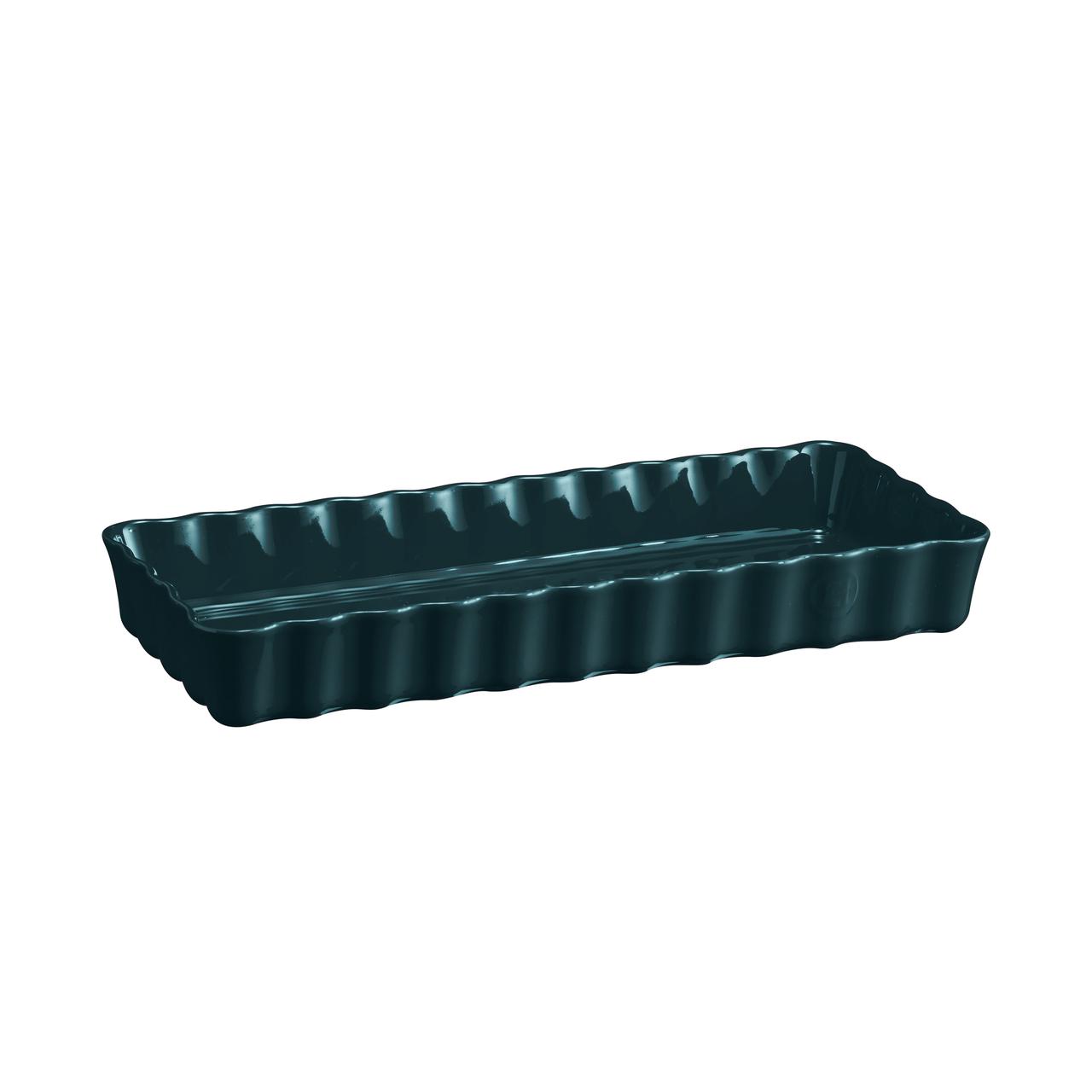 Fuente Tarta Larga Rectangular Azul Emile Henry1#Azul