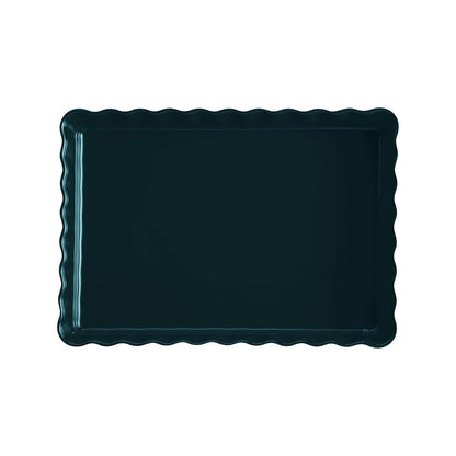 Fuente Tarta Rectangular 24X34 Cm Azul Emile Henry1#Azul