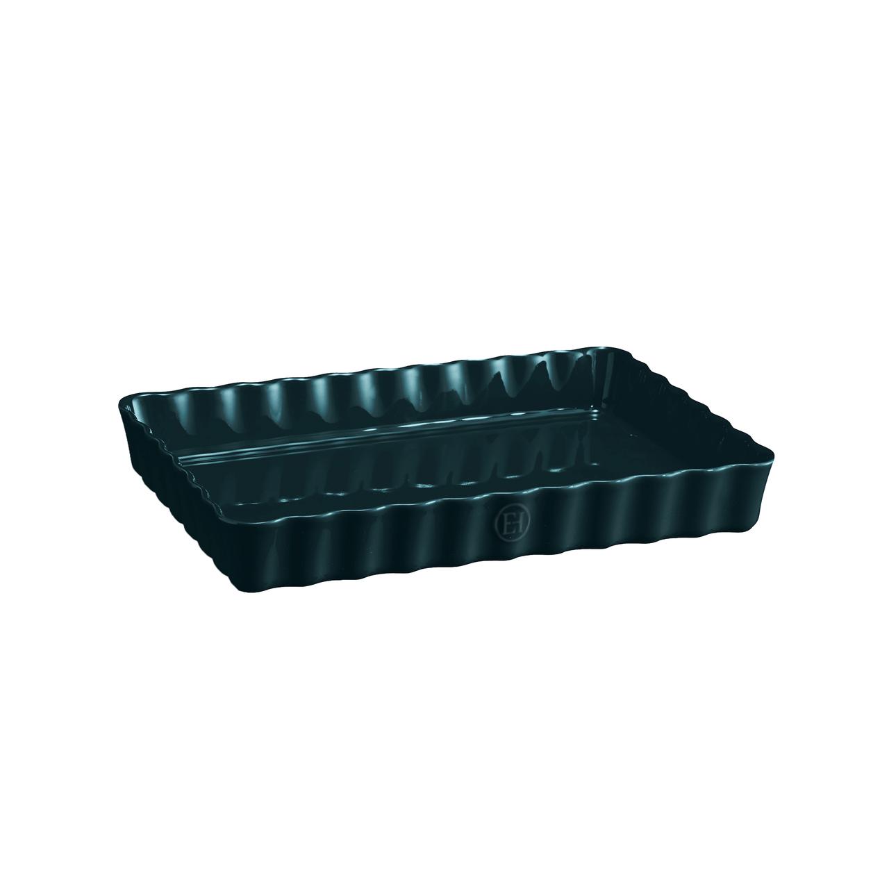 Fuente Tarta Rectangular 24X34 Cm Azul Emile Henry2#Azul