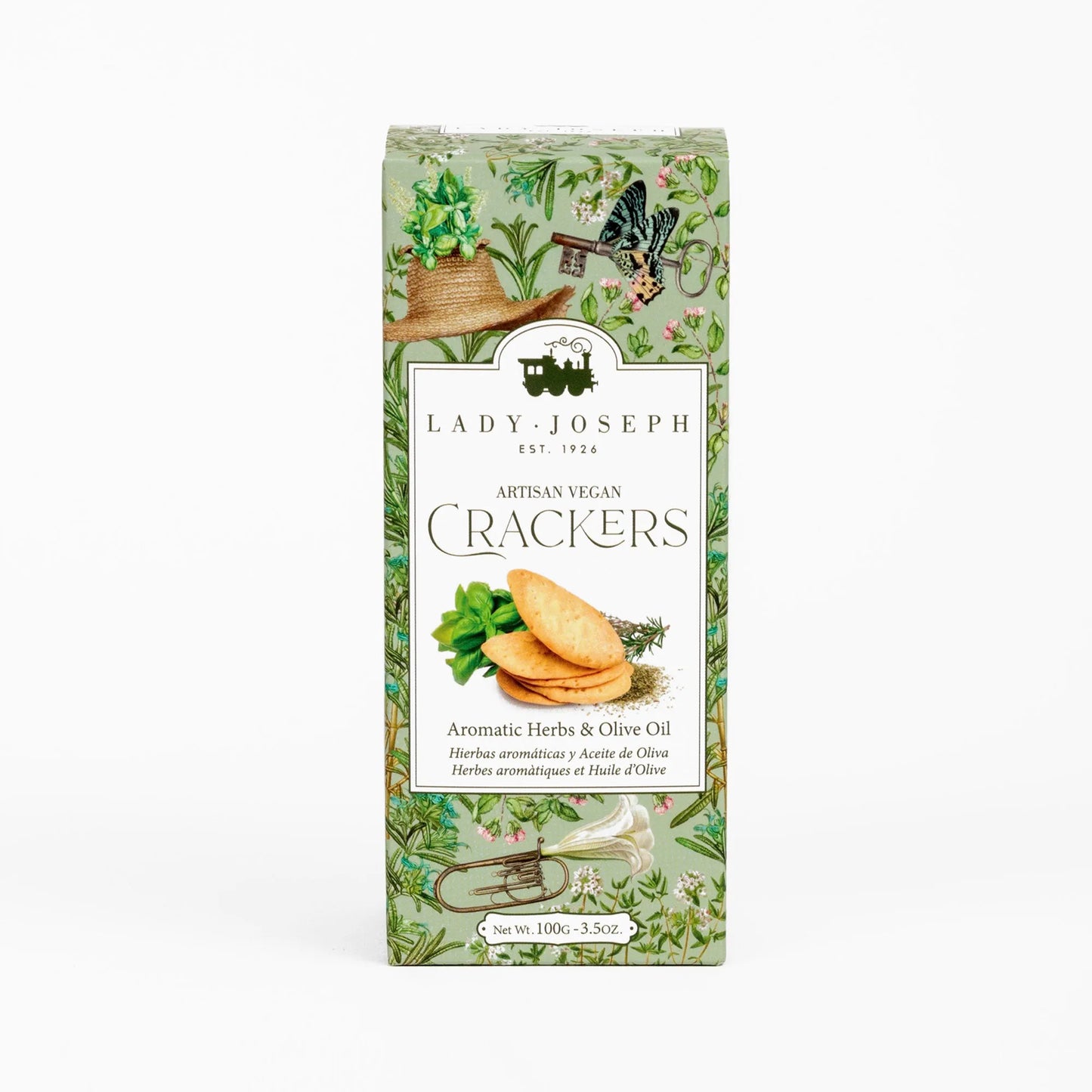 Galletas Crackers Hierbas Aromáticas y Aceite de Oliva 100 Grs Lady Joseph