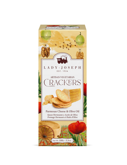 Galletas Crackers Queso Parmesano y Aceite de Oliva 100 Grs Lady Joseph