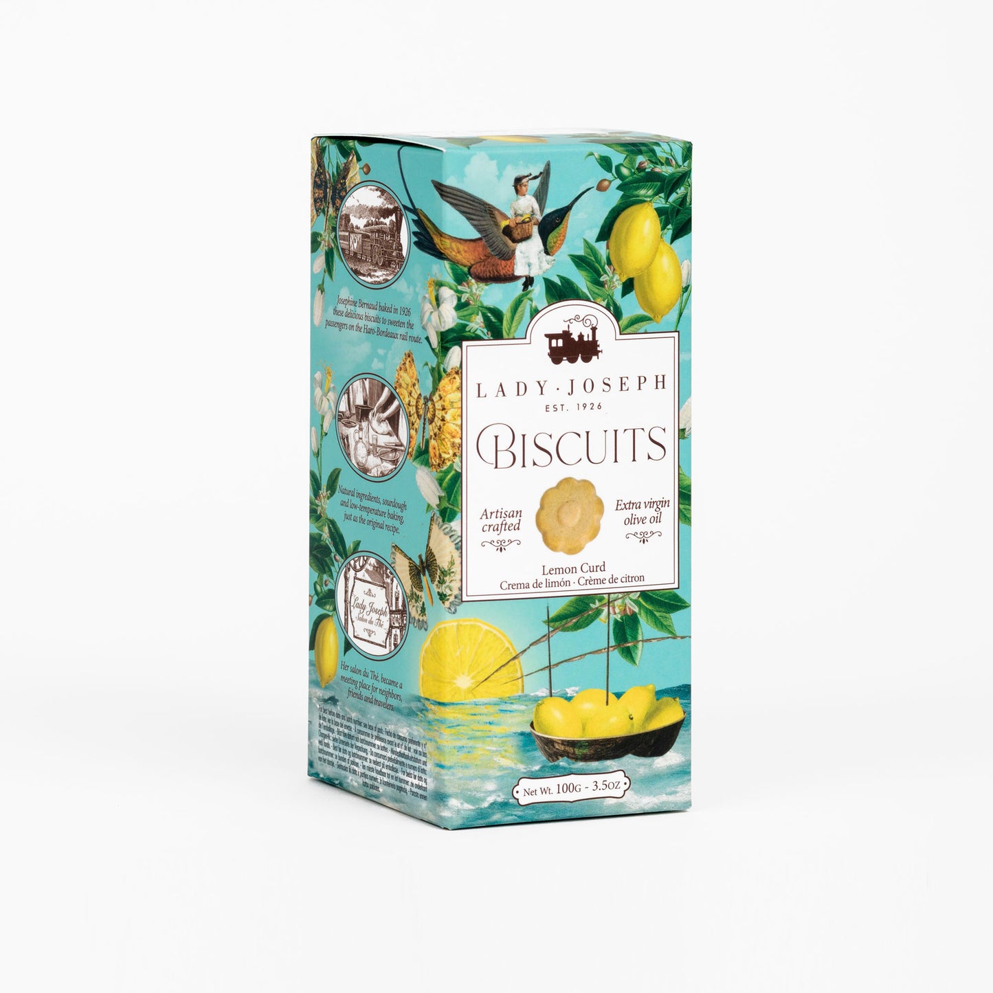 Galletas Dulces de Crema de Limón 100 Grs Lady Joseph