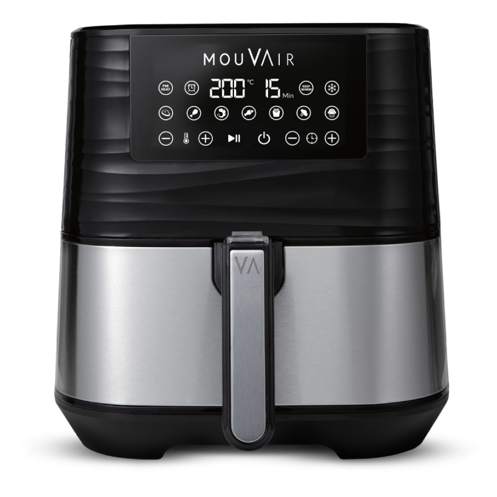 Freidora de Aire Mouvair Gourmet 5,5 Lts + Molde de Silicona Mouvair10#Negro