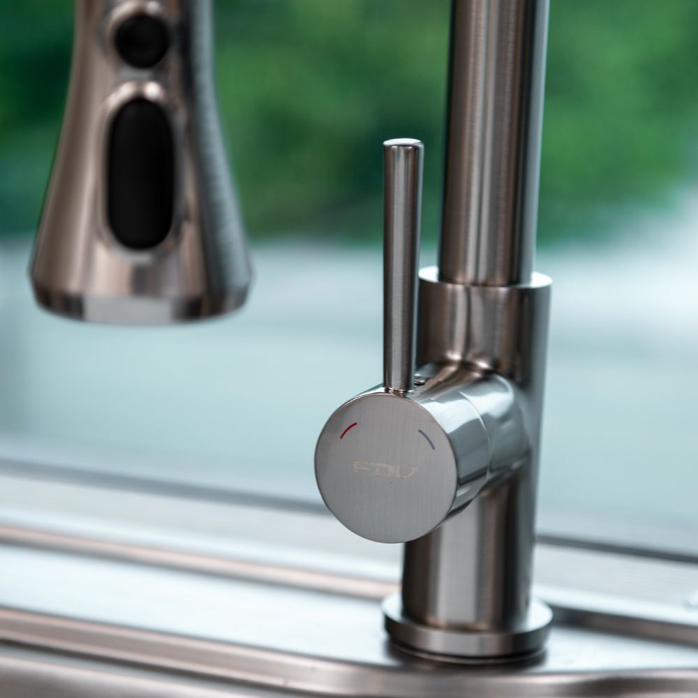 Grifería Top Pro Acero Extensible 3 Funciones FDV-Kitchen Center