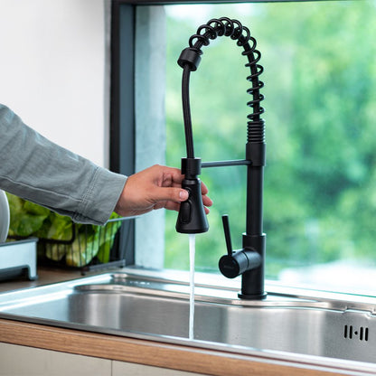 Grifería Top Pro Black Extensible 3 Funciones FDV-Kitchen Center