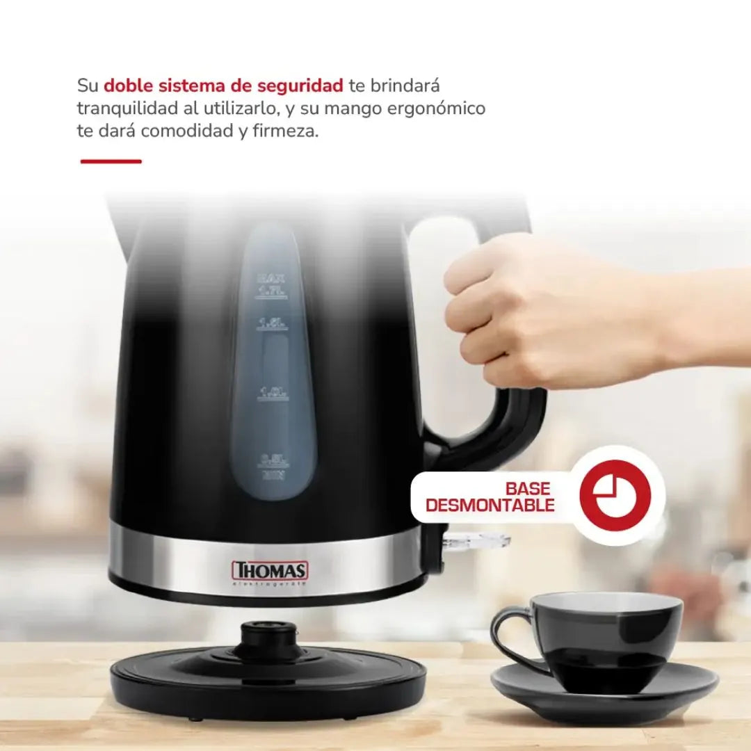 Hervidor 1,7 lts TH-4340N Thomas9#Negro