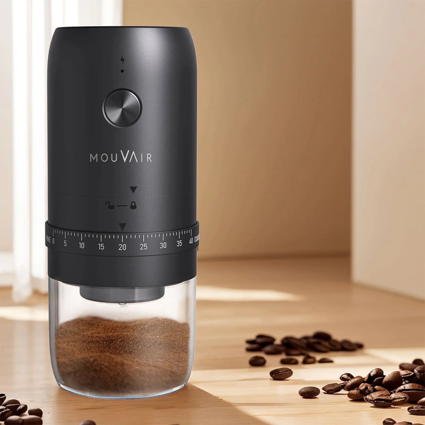 Hervidor Inteligente Swan + Molinillo De Café Mouvair7#Blanco