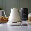 Hervidor Inteligente Swan + Molinillo De Café Mouvair1#Blanco
