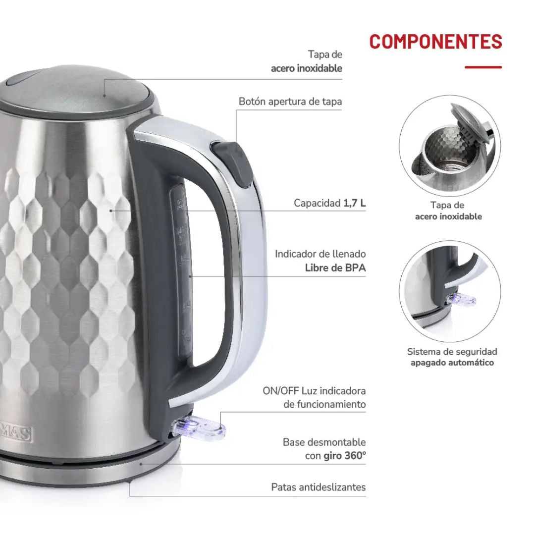 Hervidor Steel Diamond TH-5415i Thomas10#Metal
