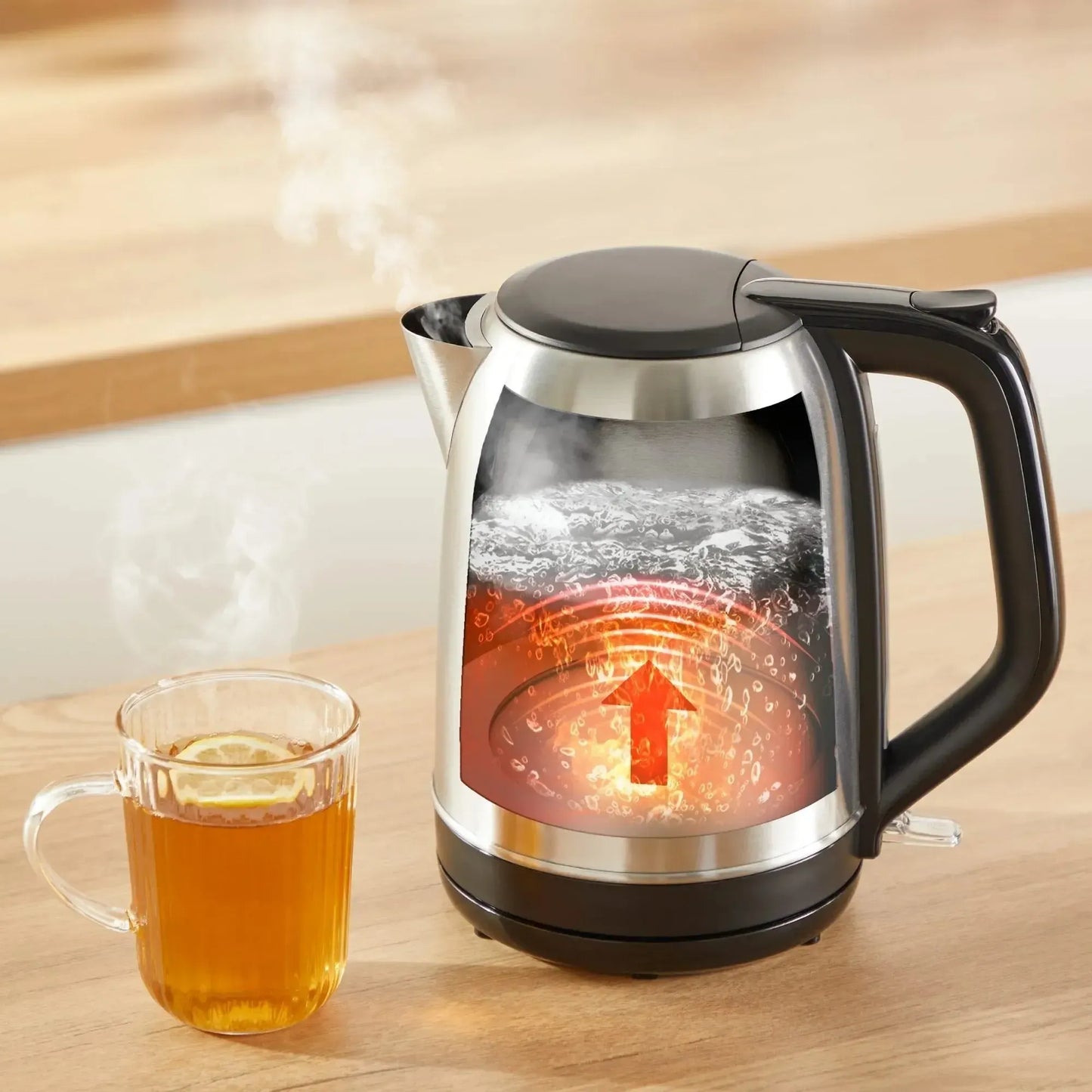 Hervidor Subito 1,7L Gris Acero Inoxidable Moulinex2#Gris
